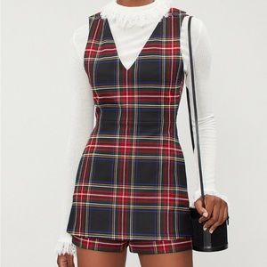 Maje plaid romper
